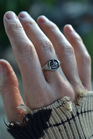 Bat-O-Lantern Ring - Sterling Silver - Pre-Order in your Size!