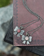 Sweet Bow Charm Necklace - Sterling Silver - 18" Chain Included - Only 1 of Each is Left!