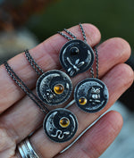 Small Midnight Garden Moon Necklace - Choose Your Favorite!