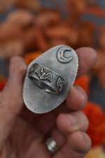 Hallows Eve Ring - Carnelian Agate - Size 8.5
