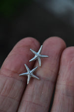 Only 1 Pair Left! Starfish Stud Earrings - Sterling Silver