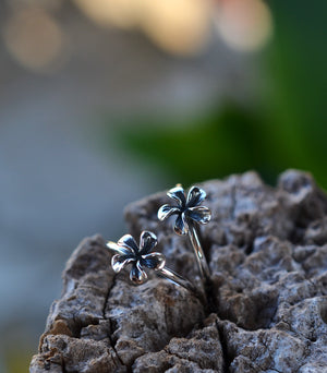 Hibiscus Ring - Sterling Silver - Sizes 6, 7 and 9 are left!!