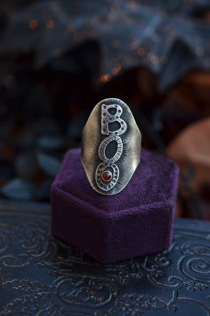 "Boo" Ring - Hessonite Garnet - Size 8.5