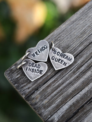 Pre-Order! Limited Edition! Halloween Candy Conversation Heart - Chain is included