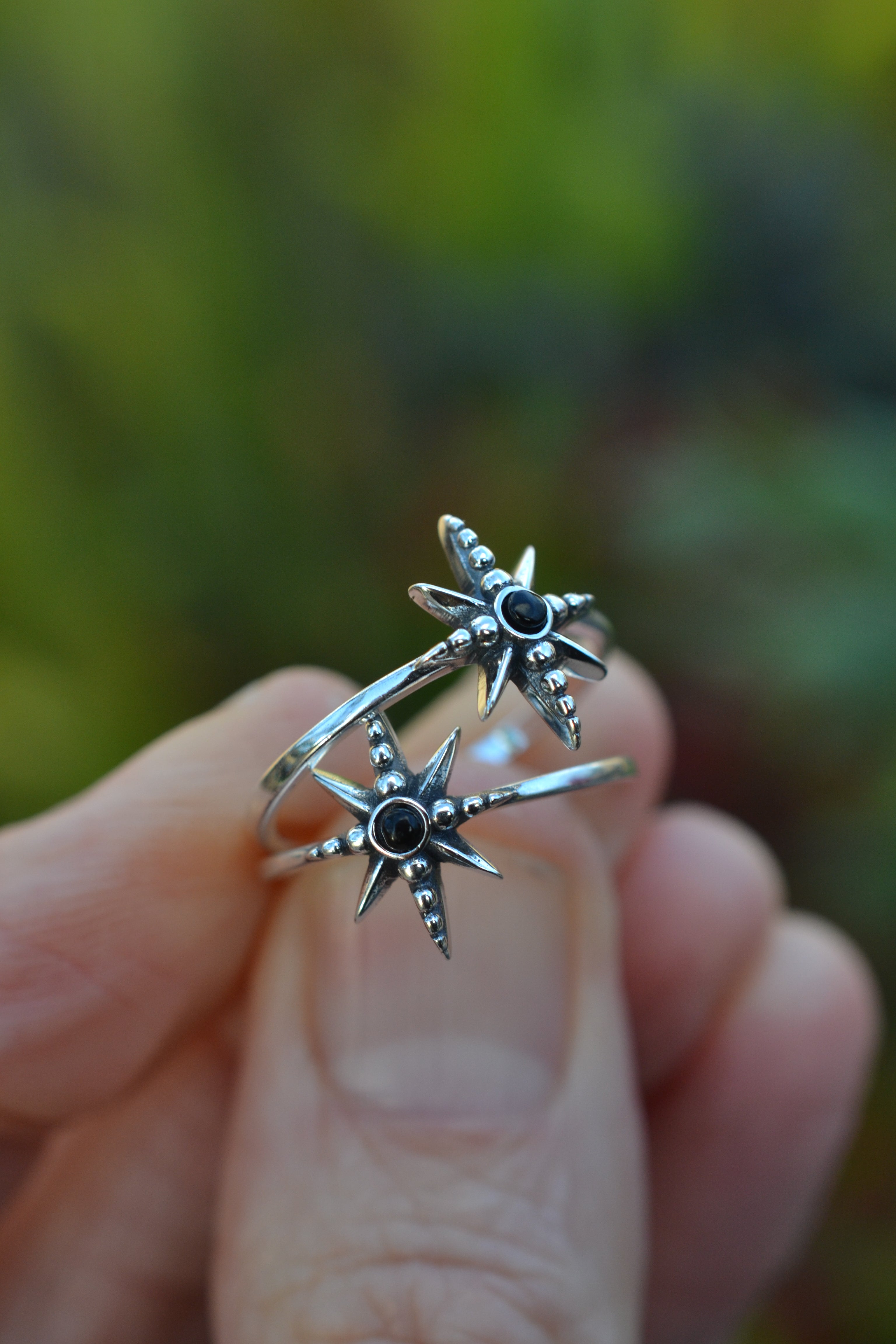 Midnight Star Ring - Sterling Silver - Sizes 5-10!