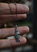 Hanging Bat Necklace -  18" Chain Included