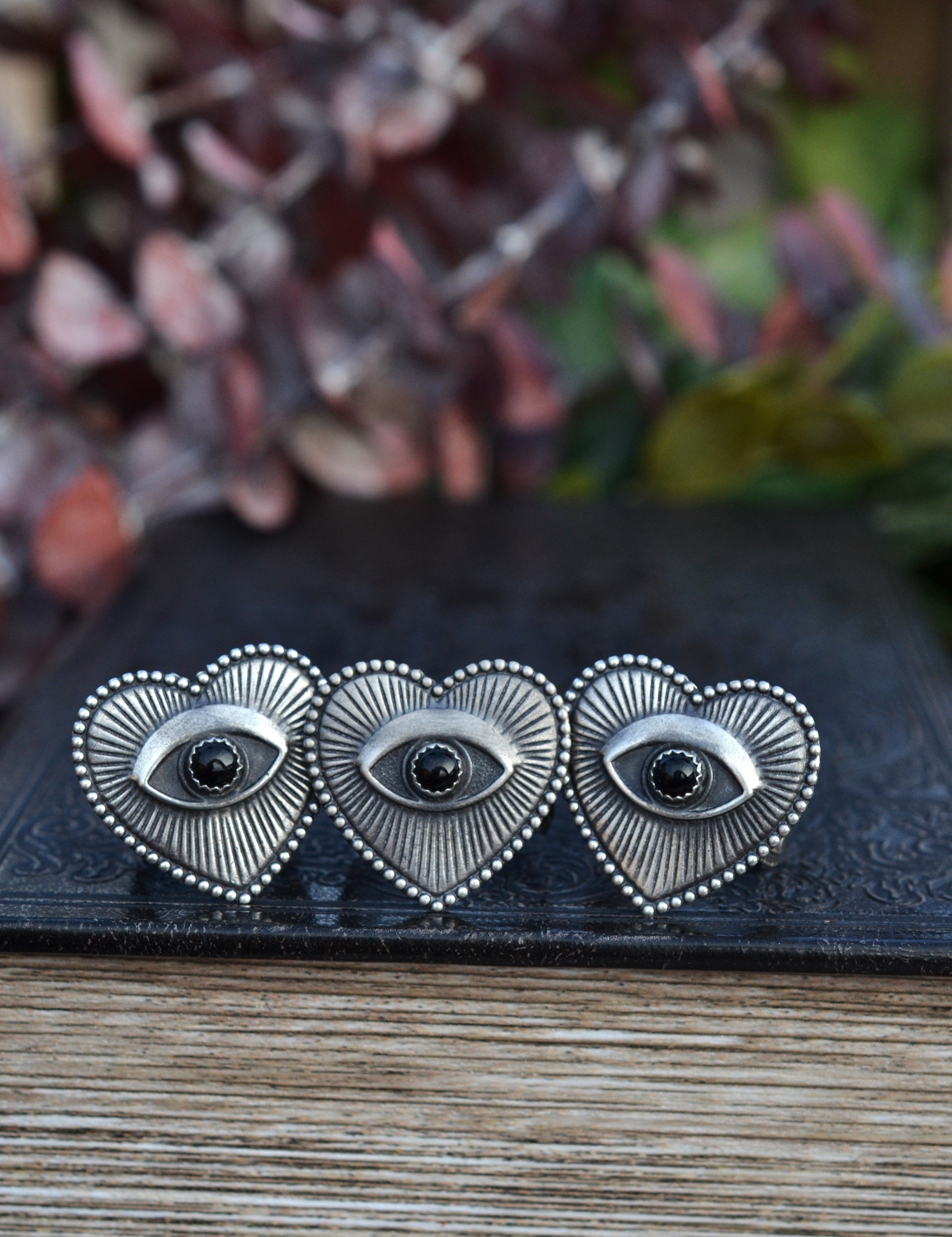 Eyes of My Heart Milagro Ring - Black Onyx - Size 7, 8.5 and 10.25