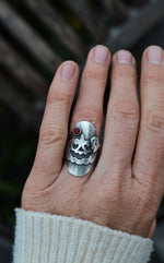 Jack-0-Lantern Ghost Ring - Carnelian - Will Fit Like a Size 5.5