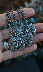 Skull Cameo - Sterling Silver - Cable Chain Included in Your Desired Length