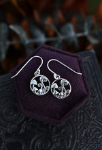 Only 1 Pair Left! Fungi Dangle Earrings - Sterling Silver
