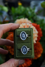 Cameo Ghostie Ring - Sterling Silver - Made to Order in your Size!
