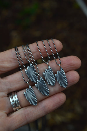 Spooky Spectre Charm Necklace - Sterling Silver - Ball Chain Included