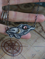 Pre-Order! Orca Whale Pendant - Rainbow Mist Topaz - 20" Chain