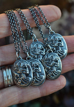 Skull Cameo - Sterling Silver - Cable Chain Included in Your Desired Length