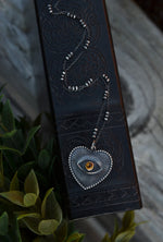 Eye of My Heart Milagro Necklace - Citrine - 18" Chain