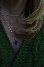 Bat Cameo Charm Necklace - Sterling Silver - 18" or 20" Chain Included