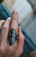 2 Shark Saddle Ring - Will fit like a Size 9