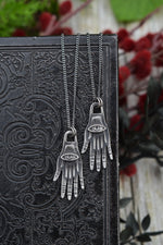Twin Hands Third Eye Charm - 20" Chain Included