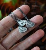 Pre-Order! Limited Edition! Halloween Candy Conversation Heart - Chain is included