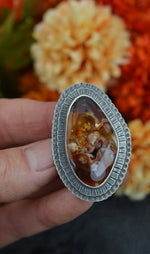 Hallows Eve Ring - Carnelian Agate - Size 8.5