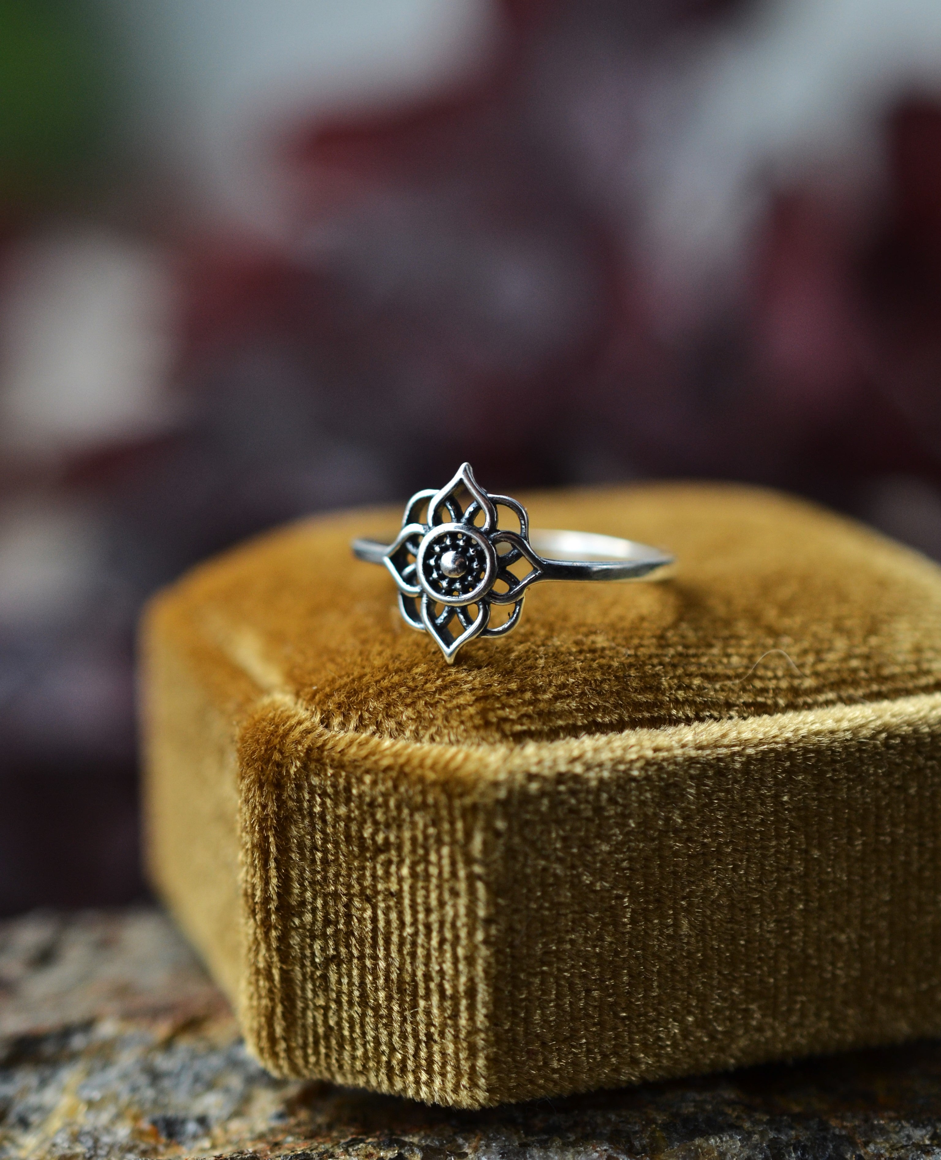 Mandala Ring - Sterling Silver - Only Sizes 5, 6 and 7 Are Left!