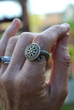 Pre-Order! Davy Jones Locker Ring  - Sterling Silver and Brass