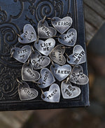 Candy Conversation Hearts - Limited Phrases Available - 18" Ball Chain Included