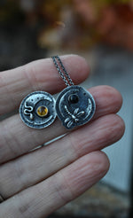 Small Midnight Garden Moon Necklace - Choose Your Favorite!
