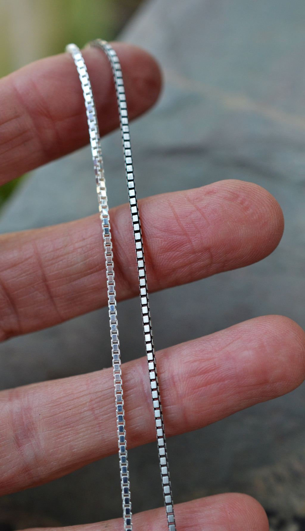 Medium Box Style Chain. Diamond Cut 1.45mm - Choose Your Length