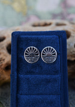 Ocean Sunrise Stud Earrings - Sterling Silver