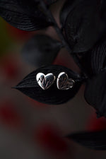 EKG Heartbeat Heart Studs - Sterling Silver - Only 3 Pairs Left!
