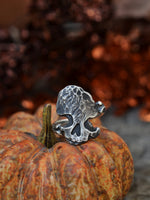 Made to Order Halloween Skull and Bones Ring - No Embellishments