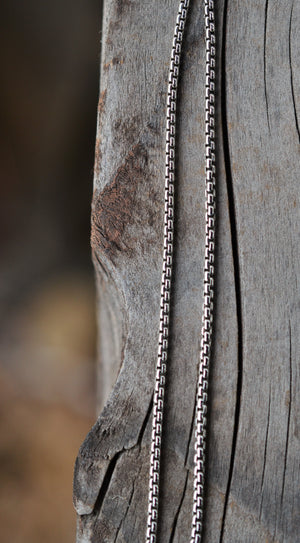 Rounded Box Style Chain, Diamond Cut 1.7mm - 16" Only