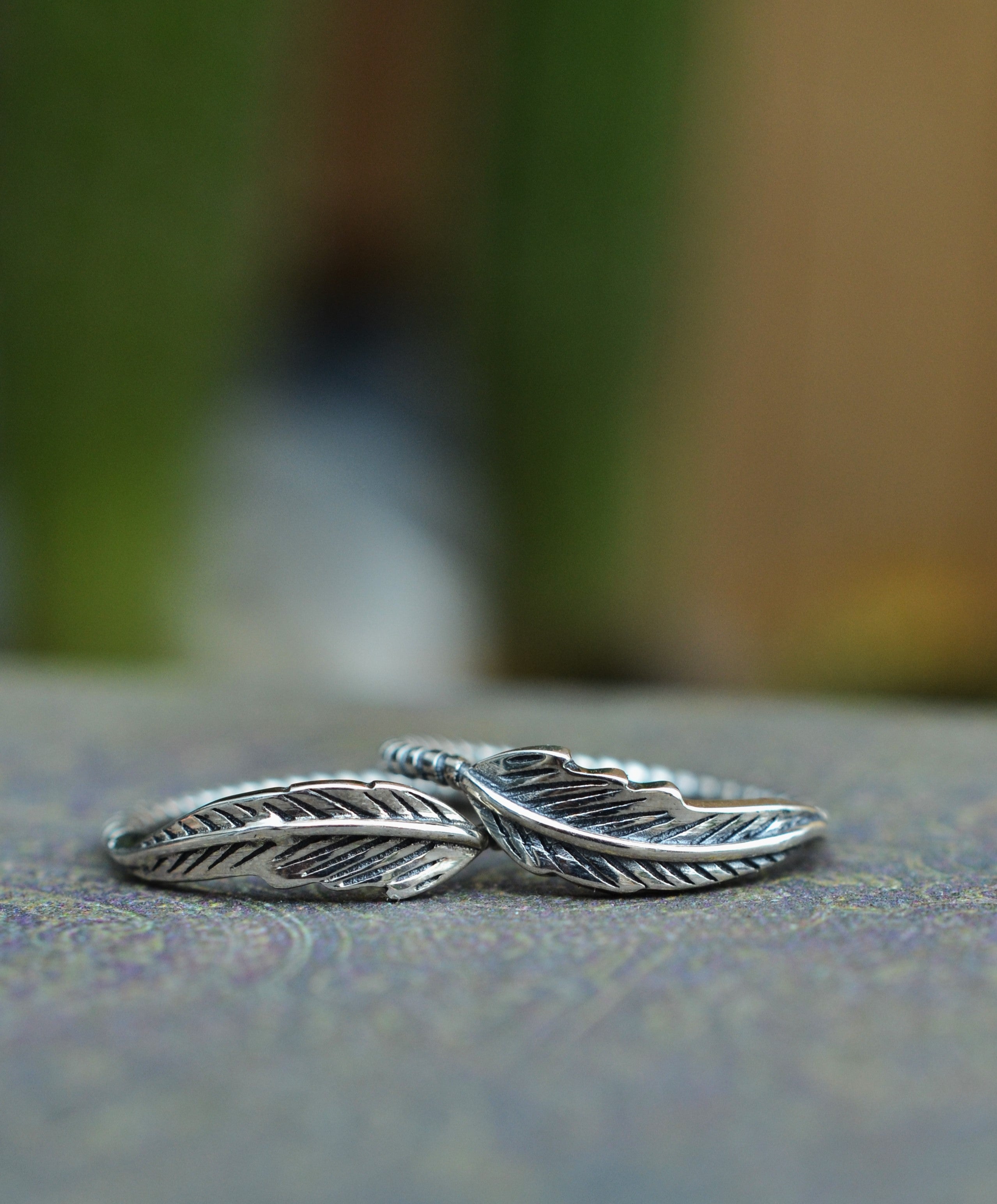 Feather Ring - Sterling Silver - SIZES 6-11!