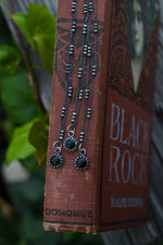 Delicate Gallery Charm Necklace - Black Onyx -   Chain Included