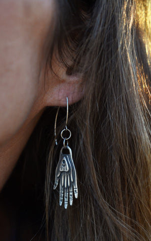 Hands of Divination - YES / NO Planchette Earrings