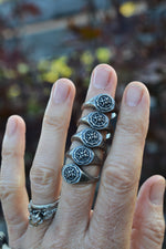 Spider in Web Signet Ring - Sterling Silver - Pre-Order in your Size!