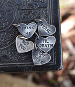 Candy Conversation Hearts - Limited Phrases Available - 18" Ball Chain Included