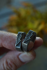 Lightning Bolt Ring  - Sterling Silver