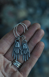 Hands of Divination - YES / NO Planchette Earrings