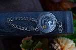 Zombie Graveyard Link Bracelet - Citrine and Black Onyx - 6.5"-7.5"