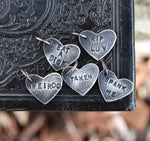 Candy Conversation Hearts - Limited Phrases Available - 18" Ball Chain Included