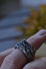 Lightning Bolt Ring  - Sterling Silver