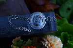 Zombie Graveyard Link Bracelet - Black Onyx and Carnelian - 6"- 6.5" Adjustable