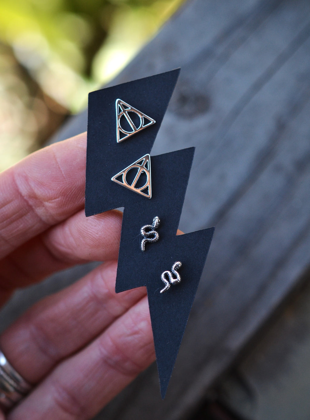 Wizarding World Earring Set - Slytherin - 2 Pairs of Stud Earrings