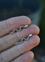 Snake Ear Climbers - Sterling Silver