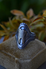 Gold Tooth Ring - Sterling Silver and Brass - Size 11 - Discounted from Original Price