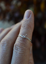 Barbed Wire Ring - Sterling Silver - Only Size 7 is left!