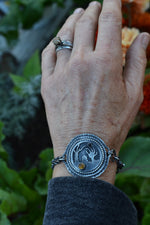 Zombie Graveyard Link Bracelet - Citrine and Black Onyx - 6.5"-7.5"