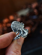 Made to Order Halloween Skull and Bones Ring - No Embellishments